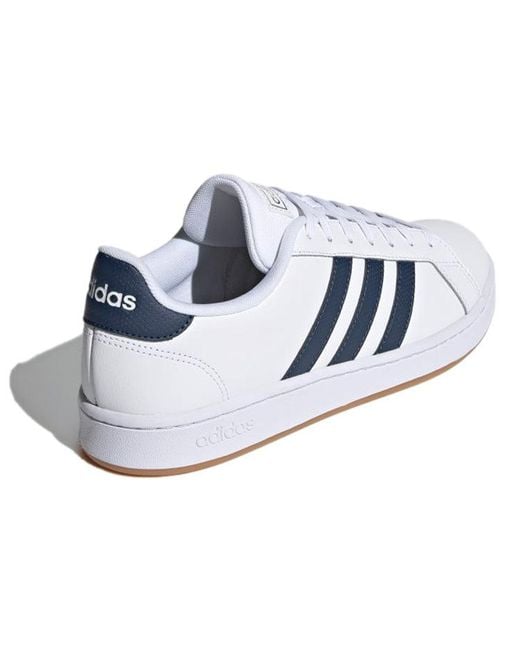 Adidas Blue Grand Court Crew Gum' for men