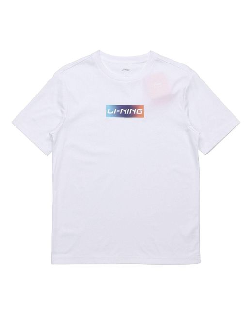 Li-ning White Box Logo T-shirt for men
