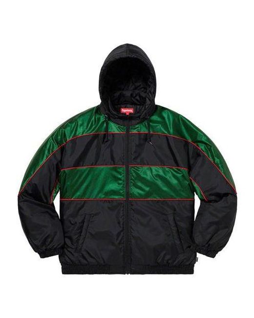 Supreme Green Fw19 Week 4 Sports Piping Puffy Jacket for men