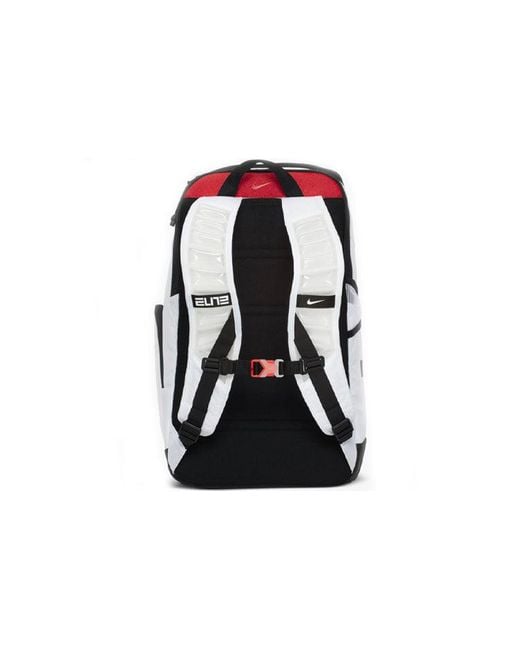 Nike Elite Pro Large Capacity Basketball Schoolbag Backpack White in