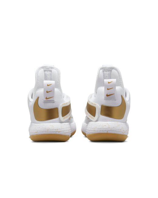 Nike White React Hyperset Se Metallic' for men