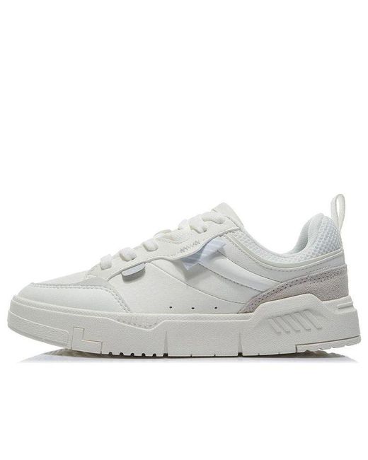Li-ning White (Wmns) Ace Low 'Snow'