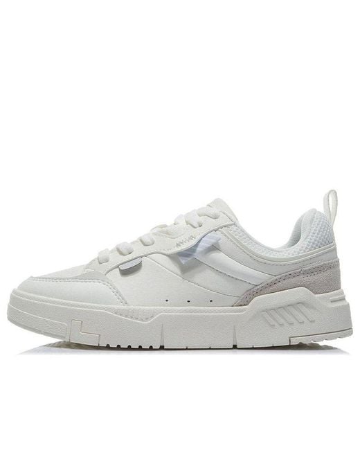 Li-ning White (Wmns) Ace Low 'Snow'