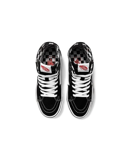 Vans Black Ua Sk8-Hi Tapered High Top Casual Canvas Skate Shoes Diy