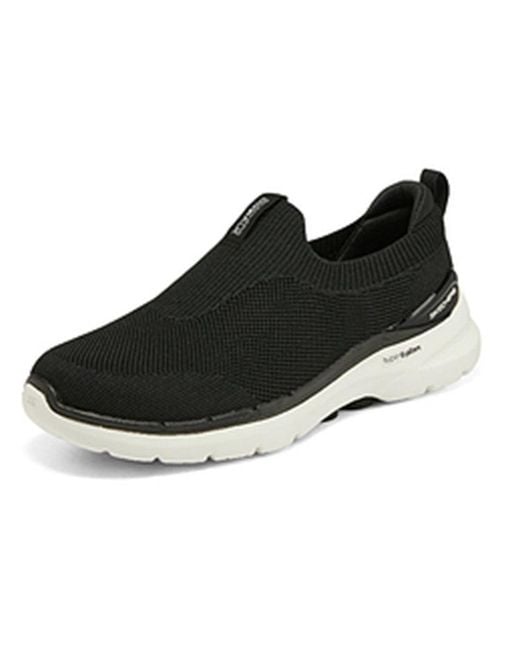 Skechers Black Go Walk 6 Warnock Slip On for men
