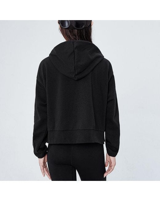 Nike Blue (Wmns) Embroidered Logo Big Pocket Short Sports Hoodie