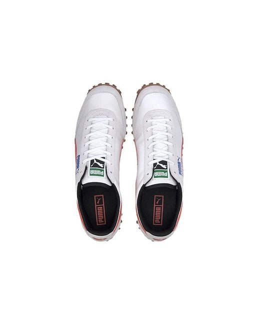 PUMA White Fast Rider Source Hot Coral' for men