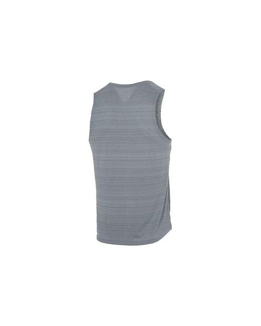 Nike Gray Dri-Fit Casual Sports Quick Dry Running Breathable Sleeveless Vest for men