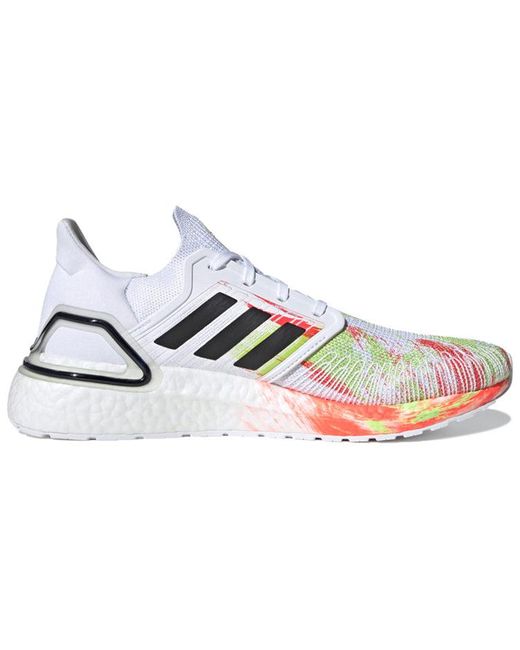 Adidas White Ultraboost 20 'Heatmap' for men
