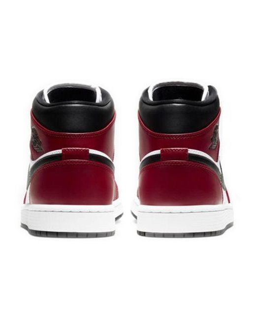 Nike Red Air 1 Mid 'Chicago Toe' 554724-069 for men