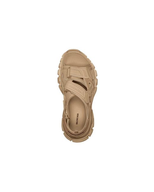 Balenciaga Brown Track Sandals for men