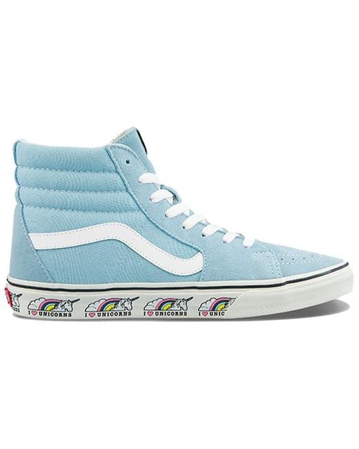 Vans Blue Sk8-Hi Casual Skateboarding Shoes
