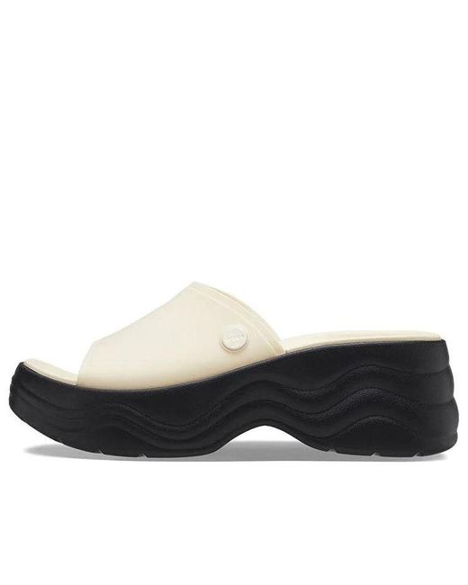 CROCSTM Black (Wmns) Skyline Slides 'Vanilla'