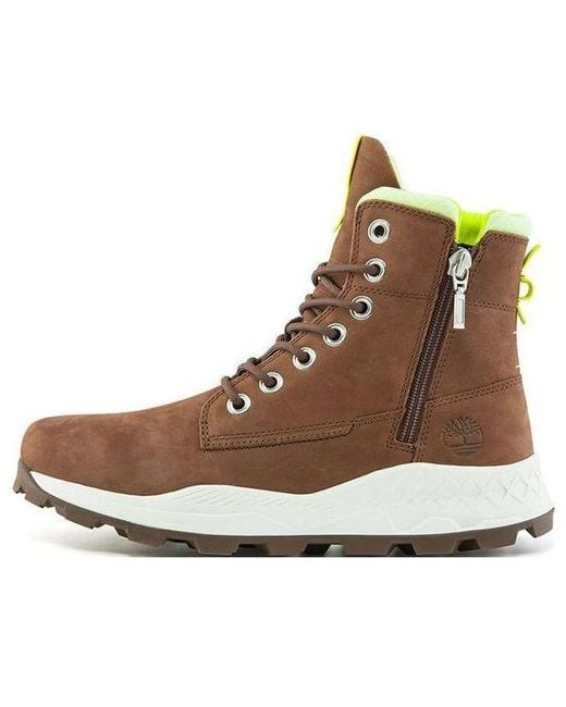 Timberland Brown Brooklyn Side Zip Boot for men
