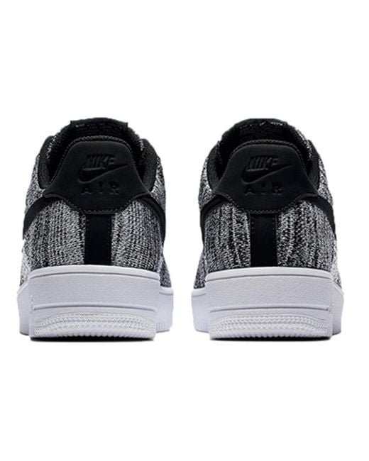 Nike Black Air Force 1 Flyknit Low 2.0 'Oreo' for men