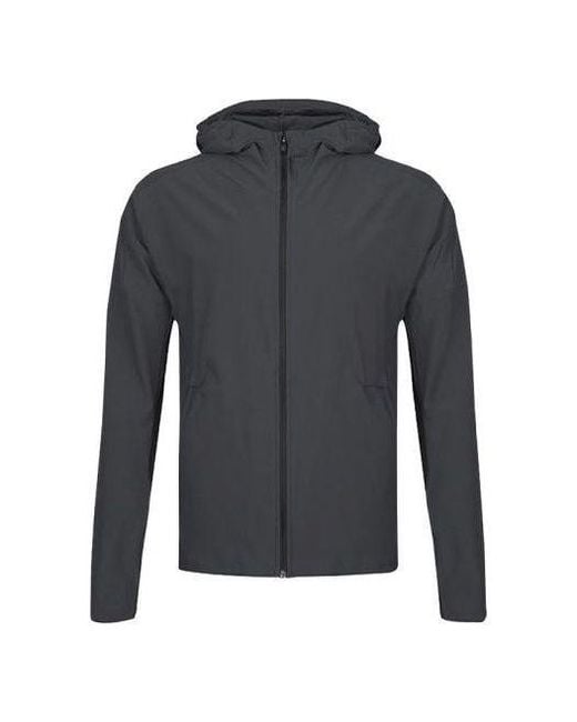 Adidas Gray Running Training Windproof Woven Hooded Jacket for men