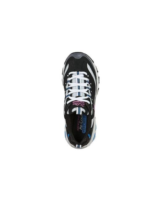 Skechers Blue (Wmns) D Lites Low-Top Running Shoes