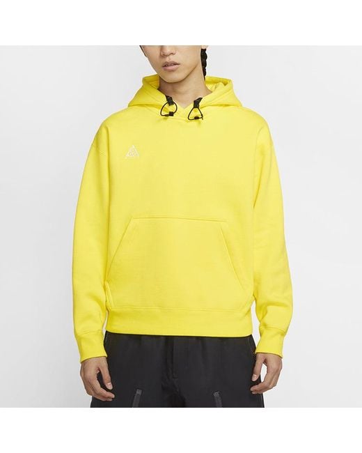 Nike Yellow Acg Fleece Stay Warm Pullover Sports Optical for men
