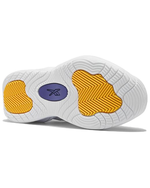 Reebok White Solution Mid Collegiate' for men