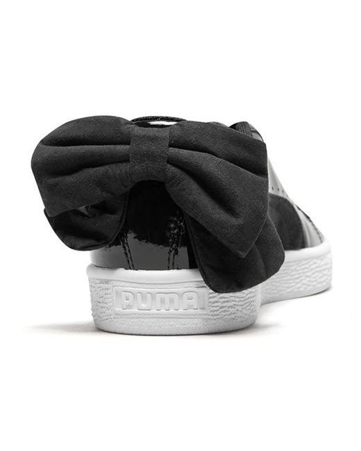 PUMA Black (Wmns) Basket Bow Sb