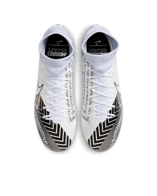 Nike White Mercurial Superfly 7 Academy Mds Ag Artificial Grass for men