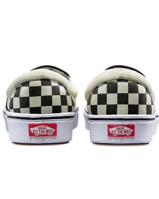 Vans White Slip-On Comfycush 'Checkerboard' for men