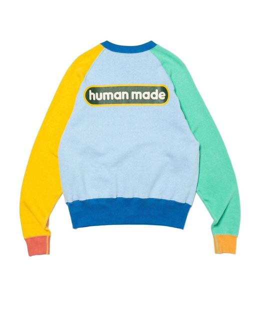 Human Made Blue Crazy Tsuriami Sweatshirt for men