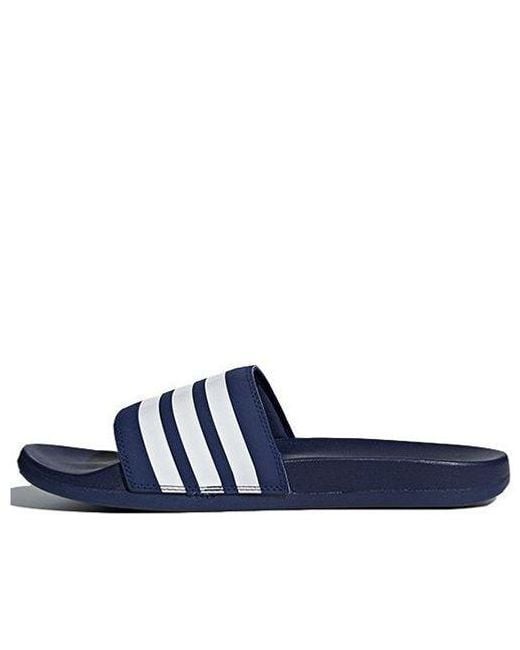 Adidas Blue Adilette Comfort Slides 'Dark' for men