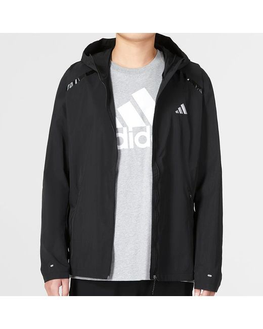 Adidas Blue Marathon Warm-Up Running Jacket for men