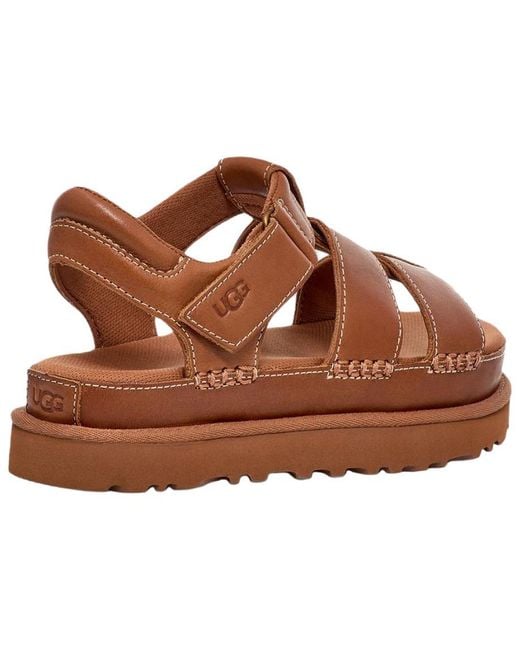 Ugg Brown (Wmns) Goldenstar Strap Platform Sandal
