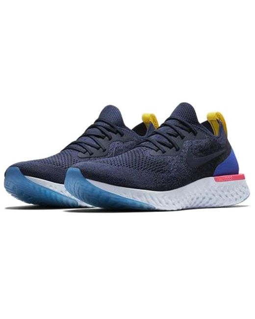 Nike Blue Epic React Flyknit 'college Navy'