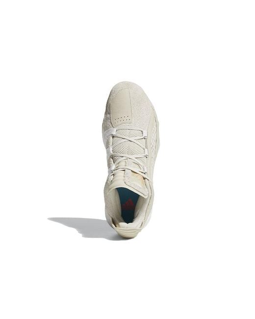 Adidas White Dame 6 Gca Leather for men