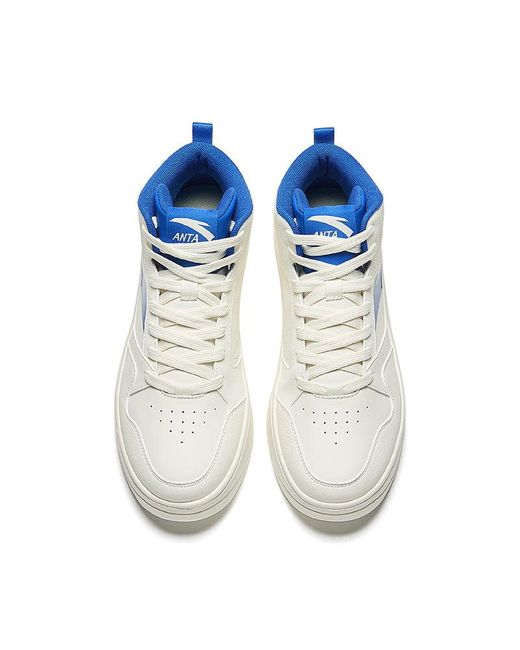 Anta Blue Skateboarding Series Sneakers High for men