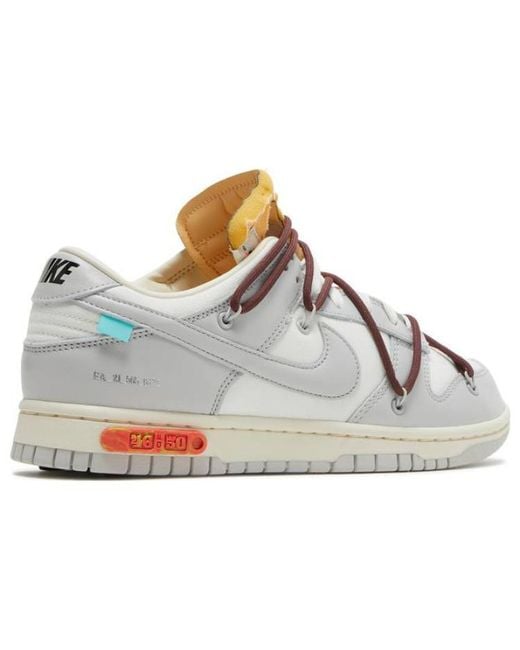 Nike White X Off- Dunk Low 'Lot 46 Of 50' for men