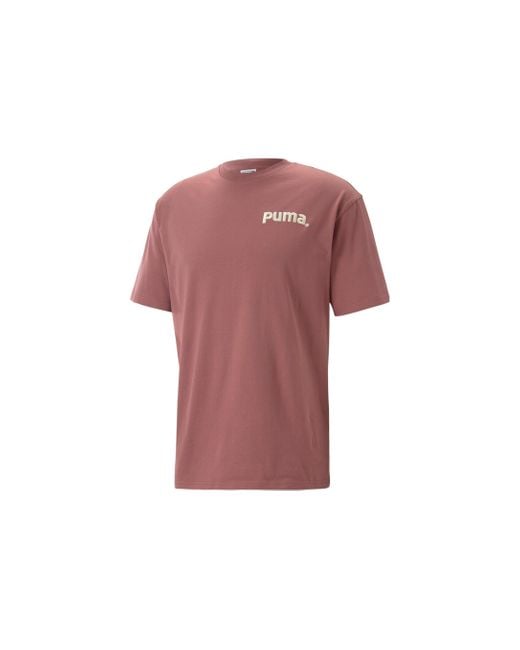PUMA Pink Casual T-shirt for men