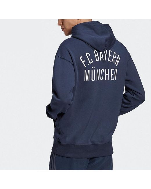 Adidas Blue Fcb Ssp Bayern Munich Soccer/Football Sports Pullover for men