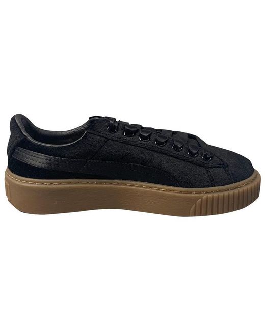 PUMA Blue (Wmns) Suede Platform