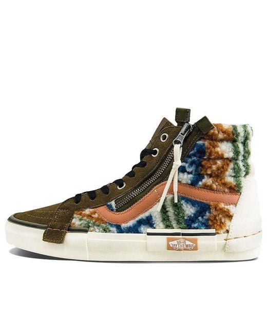 Vans Brown Sk8-Hi Reissue Cap 'Mixed Textile' for men