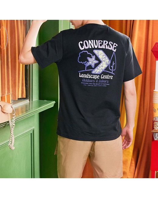 Converse Black Landscape Center Tee for men