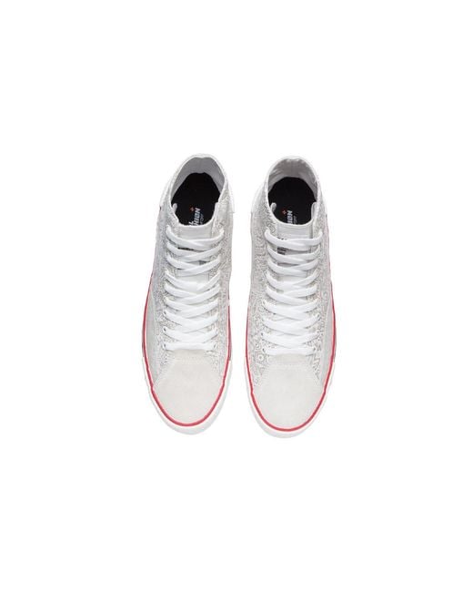 Li-ning White Weiwu Canvas Hi Shoes for men