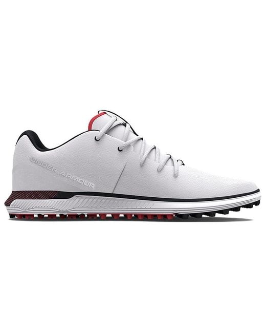 Under Armour White Hovr Fade 2 Spikeless Wide E for men