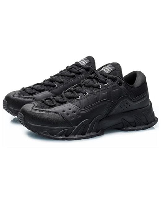 Li-ning Blue Hiking Shoes 'Triple' for men
