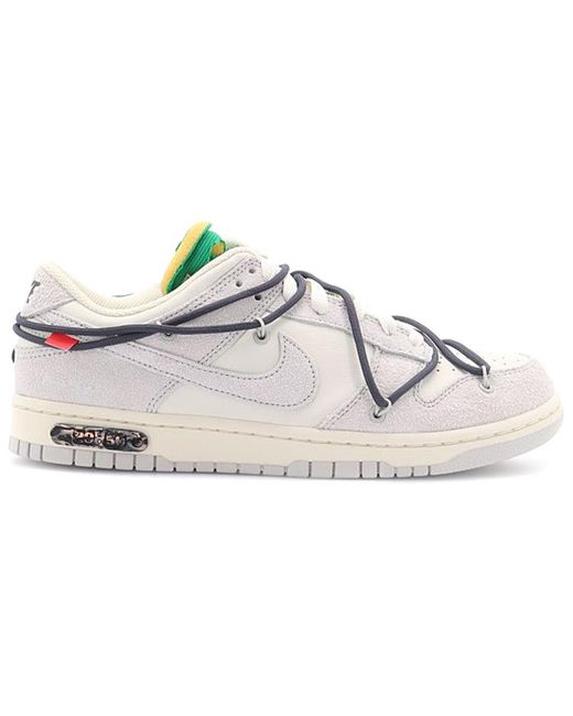 Nike White X Off- Dunk Low 'Lot 20 Of 50' for men