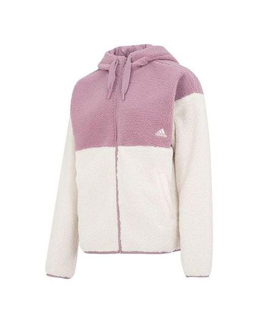 Adidas Purple (Wmns) Bos Fleece Jacket