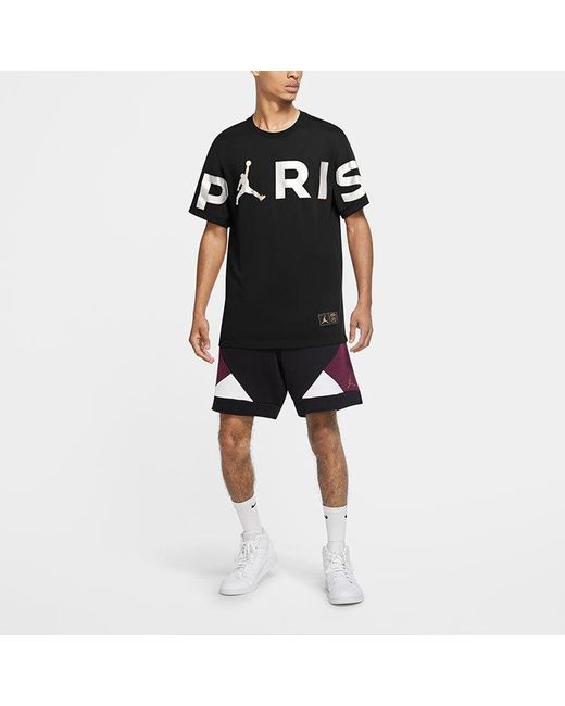 Nike Blue Wordmark Paris Saint-Germain Large Logo Printing Casual Sports for men