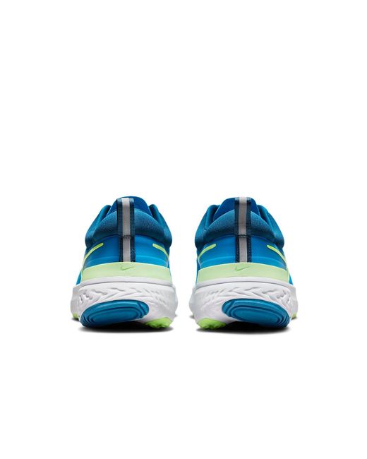 Nike Blue React Miler 2 'Imperial Lime Glow' for men