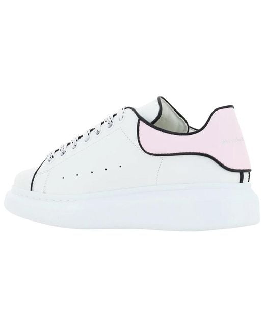 McQueen White (Wmns) Oversized Leather Sneakers