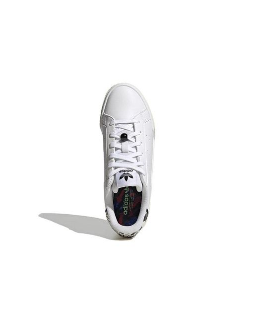 Adidas White (Wmns) Originals Court Tourino Bold Shoes 'Cloud'