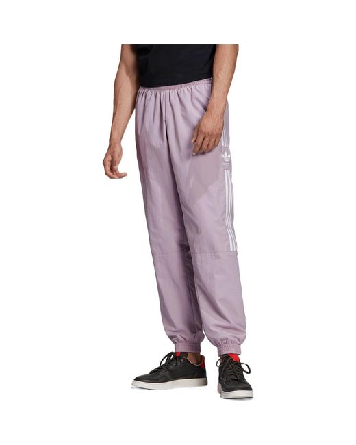 Adidas Purple Lock Up Joggers for men