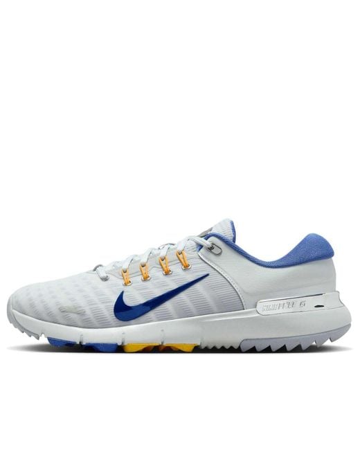 Nike Blue Free Golf Extra Wide 'Pure Platinum University' for men